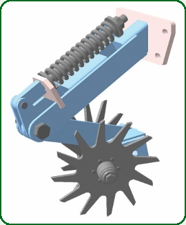 Очиститель Ø 330 мм с пружинной защитой