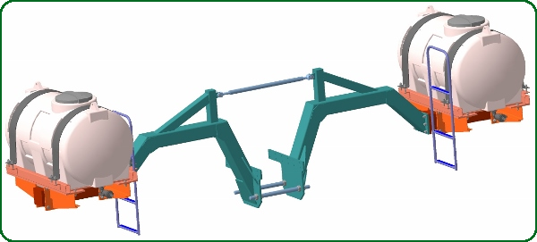 Парные ёмкости «АГРИМОНТ» для тракторов со спаренными колесами